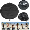 Waterproof Beach Bag Pouch Sports Polyester Mat Surfing Diving Suit Storage Wetsuit Black Carry Pack Swimming Accessories