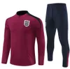 Inglaterra Treining Soccer Jersey Treination Suit Kane Sterling Rashford Sancho Grealish 2024 Homem Crianças Nacional da Inglaterra Conjunta Uniforme