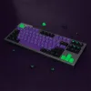 キーボードメカニカルキーボードGMK EVA 01 PBT KEYCAPS ANIMEEVANGELION01 130キーチェリープロファイル紫色のゲームカスタムキーキャップ