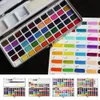 1 Set Fun Massive Aquarell-Set Langlebig Easy Mixed Solid Lack Kit Solid Pigment Set Painting Art Art Supplies