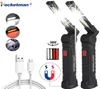 Lanternas tochas 15000lm Ultra Bright Light Cob LED Magnético 5 modos USB Lâmpada de tocha USB Carro de acampamento à prova d'água R8485814