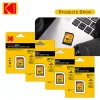 Kort Kodak Extreme Pro Memory Card 32 GB 512 GB SDHC -kort 128 GB 64 GB 256 GB SDXC SD Card Camera Class10 UHSI 100MB/s verklig kapacitet