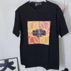 Hoge versie Luojia Loe lente/zomer nieuw vierkante hennep touw kleur matching printing puur katoen correct korte mouw t-shirt45