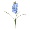 Dekorativa blommor konstgjorda hyacint violetta blomma simulera falska plastsilk hemgård vas skrivbordsdekor
