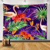 Taquestres tropicais de tapeçaria de animais pendurados Planta de palmeira padrão floral bohemia decoração home decoração de ioga sofá cobertor R0411