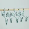 Hangers 5 Pcs Adjustable Plastic Clothes Racks For Pant Skirt Clip Bra Clothespin Underwear Panties Portable Hanger Dropship