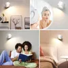 Lampada a parete LED 360 ° SCONCE ROTALLE CON MAGNETICA RICARICABILE DELLA NOTTE DEL TUCCO LIGHT NOTTE DI CONTROLLA