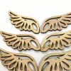 80pcs Angel Ailes Patches en bois Décorations de Noël