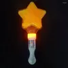 Decorazione per feste luminose colorate colorate a cinque puntate flash Light LED LED Stick Fairy Wand Cheer Luminious Toy Christmas