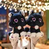 Stuffed Plush Animals Genshin Game Anime Figure Doll Fluffy Cat Plushie Toy Impact Wanderer Pet Scaramouche Cat Toy Cosplay Mascot Doll Gift For Kids L411