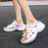 Dress Shoes 2024 Summer Pink Eva Chunky Sandals Women Cartoon Peep-toe Women's Fashion Beach Designer Clogs Ladies Sandal