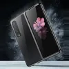 Plating Transparent Case For Samsung Galaxy Z Fold5 Fold4 Z5 Fold 4 Fold 5 5G Shockproof Folding Hard Clear Cover Coque