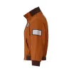 Game Disco Elysium Cosplay Kim Kitsuragi Costumes Orange Coat Kim Kitsuragi Zipper Short Baseball Jacket Casual Pilot Jacket