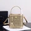 Mini bolsa de balde designer de luxo para feminino bolsa de cristal saco de banquetes de banquetes Bolsa de ombro de ombro único Diamante único diamante Saco de compras espumante