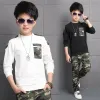 Trousers Teen Children Clothes Sets 311year Boys Costume Tracksuit Camouflage Sweatshirt Tops+pants 2pcs Children Spring Outfits Set