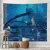 Wandteppiche Tapestry Ästhetic Room Illustration Dekor Home Anime Wall Hanging Hintergrundtuch