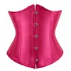 Underbust Corset для женщин Сексуальные ретро-корсеты пояс готические атласные бельеры нижнее нижнее белье для похудения плюс S-6xl S-6xl