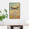 Tin Sign Vintage Skye Boat Song for Fan Outlander Sing You A Song of A Lass Hippie Dragonfly Unframed Metal Sign, Most