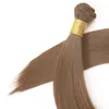 Extensions de cheveux raides Xinran Bone ombre Boulles de cheveux blonds super longs synthétiques 24 30 36 pouces cheveux droits pleins à la fin