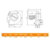 Ventola di raffreddamento da 120w 220 V 380 V ventola industriale a basso rumore che aspira il ventilatore centrifuga