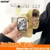 Sangle en acier de luxe pour Apple Iwatch Series 8 7 6 SE 5 4 3 Ultra Watch Band 49mm 40mm 44mm 41mm 45mm 38 mm 42 mm Bracelet de bande de montre