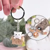 Créatif mignon petit chat kelenchain pour femmes hommes kawaii chaton pendentif sac clés de cartouche