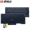 Tangentbord PT Portugal Bakgrundsbelyst tangentbord för Lenovo ThinkPad E480 E485 E490 T480S L480 L490 T490 T495 P43S L380 L390 YOGA LAPTOP 01YP301