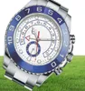 Zegarek na rękę Men039s Mechaniczny zegarek 44 mm 2021 116688 Stal nierdzewna 11 Edycja zegarków Rose Gold Blue Ceramic Bezel8258529
