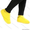 1 paire réutilisable Latex imperméable des chaussures de pluie couvertes en caoutchouc de botte de pluie en caoutchouc dépasse les chaussures S / m / l accessoires 2023 Nouveau