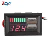 LED Digital Voltmeter 12V Car Battery Charge Level Indicator USB 5V 2A Battery Capacity Meter Voltmeter Tester Monitor