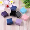 Jewelry Boxes 24 square meter jewelry travel organizer gift box with black sponge environmentally friendly small gift ring storage box 5x5cm cardboard box