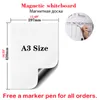 A3 Flexible Refrigerator White Board Dry Erase Magnetic Whiteboard Sticker Memo Grocery List Weekly Planner