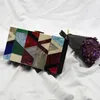 Torby wieczorowe gnirue messenger marka moda luksusowy akrylowy geometryczny kratowiec patchwork torebka impreza
