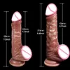 8,5 Zoll realistischer Penis Dildo weiche echte Haut gleiten Vorhaut Vagina Anal Masturbation Saugbecher Erwachsene sexy Spielzeug für Frauen Mann