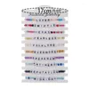 Bracelets de charme 11pcs Swiftie Perle LETTRE ELASTIQUE PARTETLET PARTIE