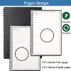 A5 Notebook Smart riutilizzabile Blocco sbarchi con penna per cancellazione di tessuto Memo di lavagna gratis Diario portatile Office Blank Notepad Blank