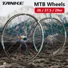 Tanke Bicycle Wheelset 26 27,5 29er Mtb Rimset Roues Bike Speak Select Rabord Hg 28 trous Hubs Disc freins Cycling Accessoires