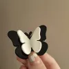 Nuovo coreano semplice retrò stereo in bianco e nero stereo acrilico farfalla clip Accessori per capelli artiglia