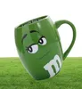 600ml MM Beans Coffee Mugs Tea Cups and Mugs Cartoonかわいい表現マーク