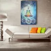 Tapestries 7 Chakra 150 200CM Buddha Ethnic Wall Hanging Tapestry Blue Tone Bedspread Bedding