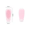 Bouteilles de rangement des bouteilles de rangement pour le distributeur de shampooing Dispensateur de fuite de fuite de voyage pour lotion Savon Silicone Massage Brush Cosmetic