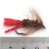 MNFT 10pcs Brown Nymph Bugger WOOLY WORM FLY TROUT FLY FLISCH BAITS ARTIFICIAL FLY FISHER LURE 6 #
