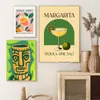 Jui de fruits Margarita Mojito Summer Aperol Spritz Affiches et barre imprimé Top Top Top Paint Club Club Bar Shop Home Decoration