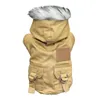 Odzież dla psów Łatwo do założenia kurtki dla zwierząt wygodna ciepła bawełniana płaszcz z maską z kapturem zagęszcza zima dla psów wiatroodporna stylowa