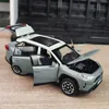 Electric/RC Car 1 32 Сплав сплав модель Diecast Metal Toy Carsse Car Model Simulation Sound Light Collection Childrens Toy Gift для RAV4 SUV 240424