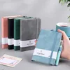 New A6 A7 Colorful Elastic Strap Pocket Notebooks Leather Cover Parper Notebook Notepad Diary Agenda Planner Notebook