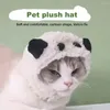 Ropa para perros perros un solo sombrero de la piel-afinidad accesorios de cosplay caricatura de mascota panda oreja peluche