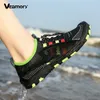 Unisex aqua ayakkabıları nefes alabilir yalınayak yüzme yürüyen plaj ayakkabıları su ayakkabıları kadınlar için erkekler hafif hızlı kuru spor ayakkabılar