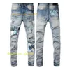 Amirir Jeans Designer Jeans pantalons jeans violets jeans Ripped Biker Slim Straight Pantal