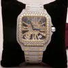 Luxury à la recherche de luxe Regardez Iced Out for Men Woman Top Craftsmail Unique et coûteux Mosang Diamond Montres pour Hip Hop Industrial Luxurious 24449